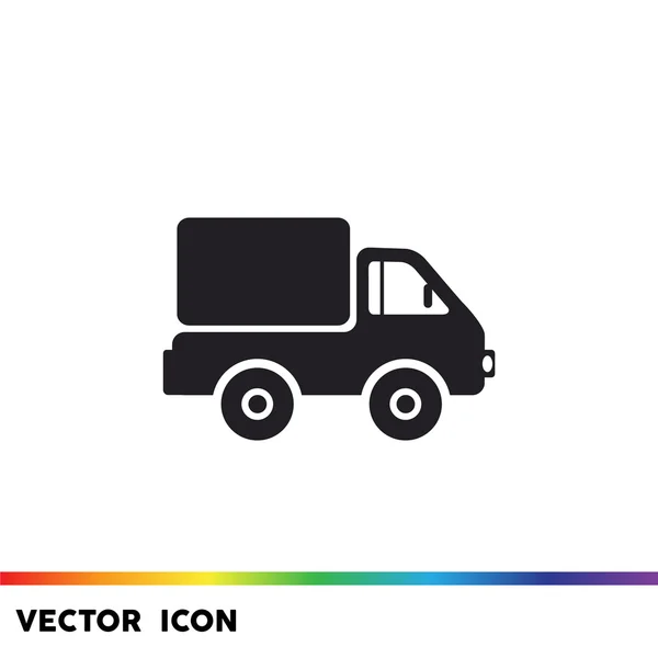 Icône web camion simple — Image vectorielle