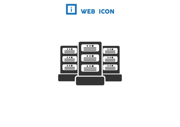 Ícone web de servidores de dados — Vetor de Stock