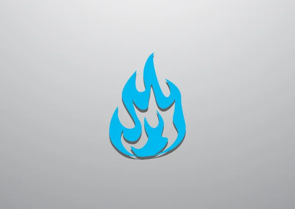 Fire flames web icon, — Stock Vector