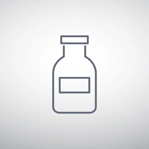 Icône web bouteille médecine — Image vectorielle