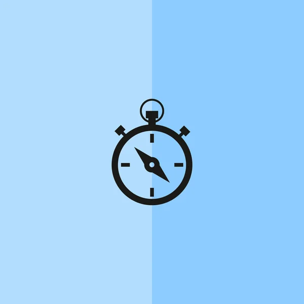 Eenvoudige stopwatch web pictogram — Stockvector