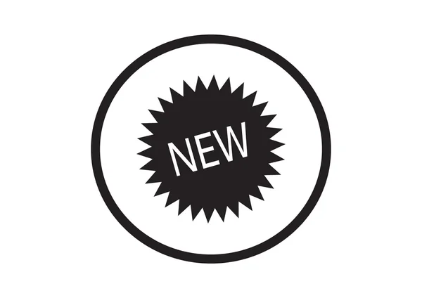 New sticker label icon — Stock Vector