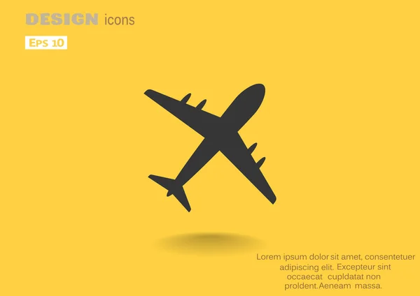 Aircraft web icon — Stock Vector