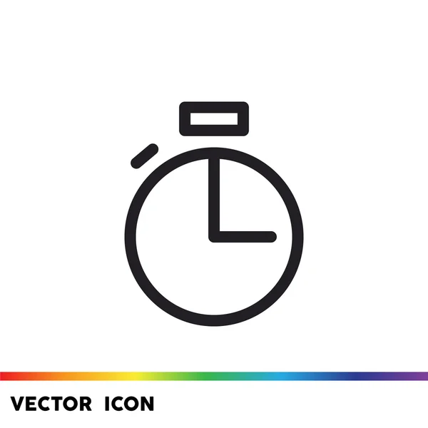 Eenvoudige stopwatch web pictogram — Stockvector