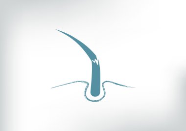 Hasarlı saçın web simgesi