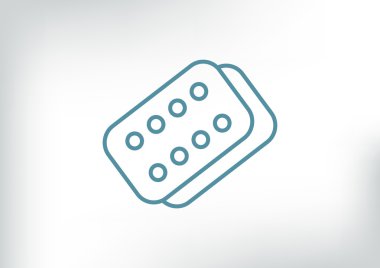 Bandaj sıva basit web simgesi