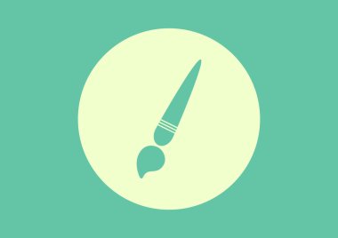 Basit fırça web simgesi