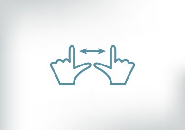 Dokunmatik ekran web simgesi