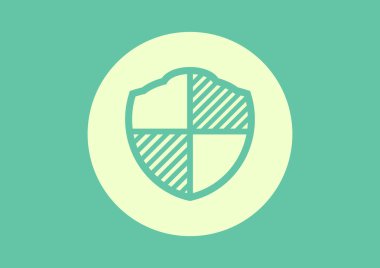 Basit kalkan web simgesi