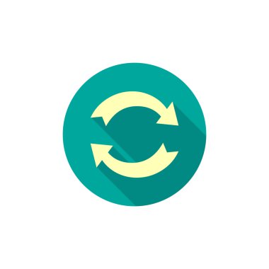 Oklar web simgesi olan daire