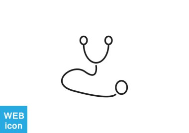 Basit stetoskop web simgesi