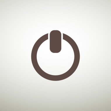 Power buttton simple web icon clipart
