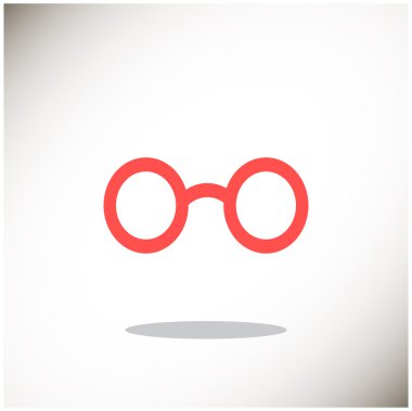 Retro yuvarlak gözlük simgesi