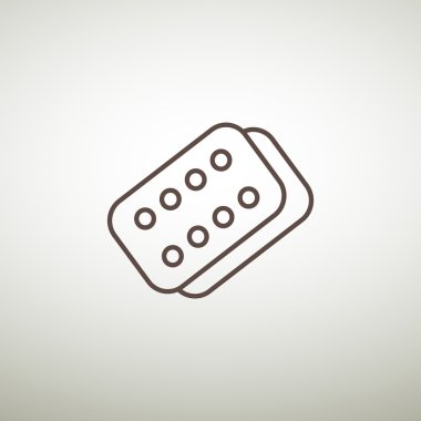 Bandaj sıva basit web simgesi