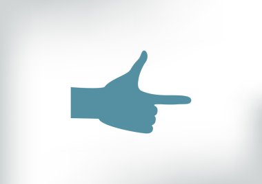 El ile düz parmak işaret