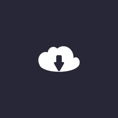 Bulut Dosyası İndir Simgesi