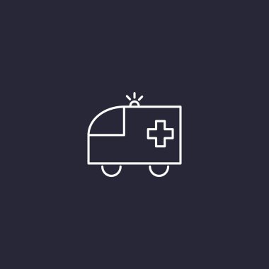 Ambulans araba web simgesi
