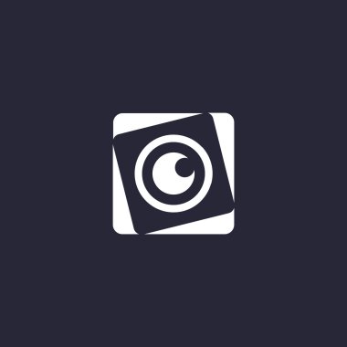 Objektif göz web simgesi