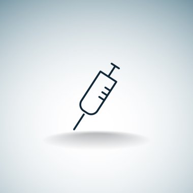 Basit şırınga web simgesi