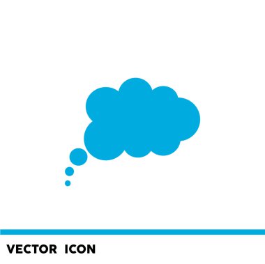 Bulut köpük basit web simgesi