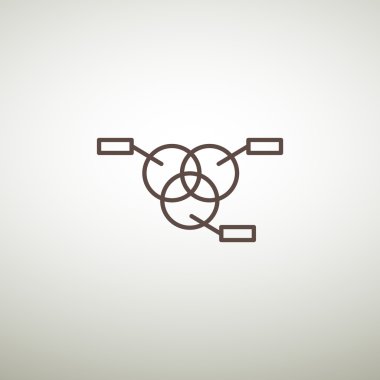 Yuvarlak Infographic web simgesi