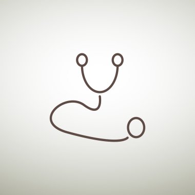 Basit stetoskop web simgesi