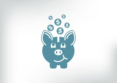 Bozuk paralarla kumbarada.