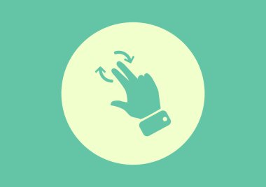 Dokunmatik ekran web simgesi