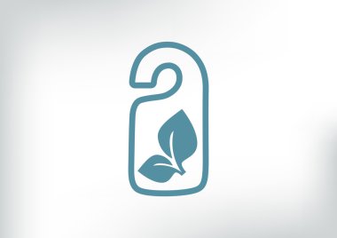 Eko etiket simge asılı