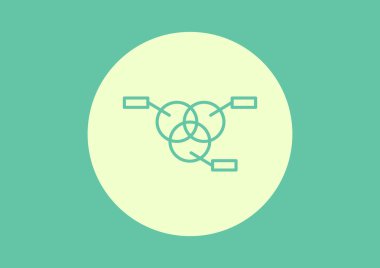 Yuvarlak Infographic web simgesi