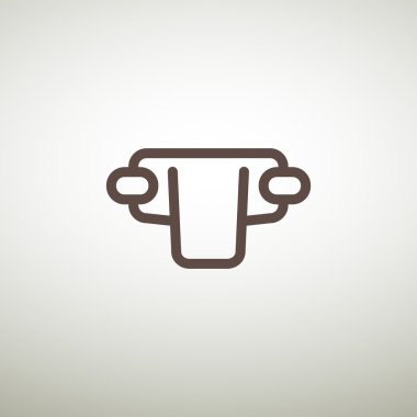 Basit bebek bezi web simgesi