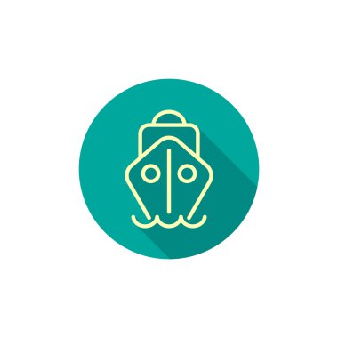 Dalga web simgesi üzerinde gemi