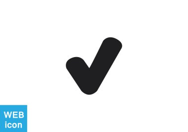 Chek işareti ile kene simgesi