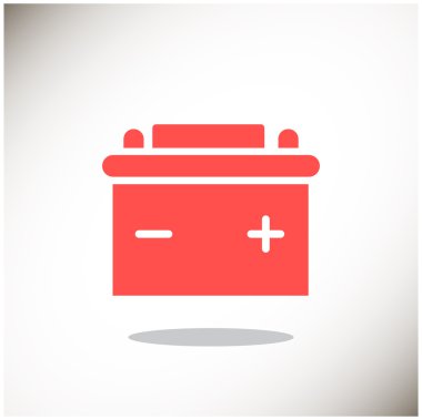 Basit araba pil web simgesi