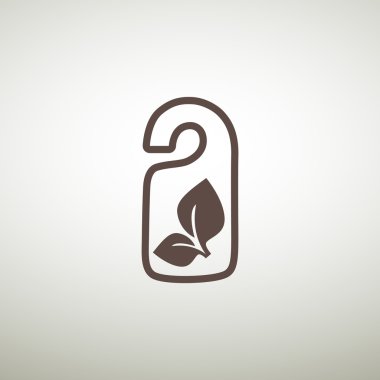 Eko etiket simge asılı