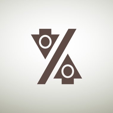 Yüzde işareti ile okları