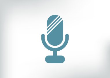 Basit mikrofon web simgesi