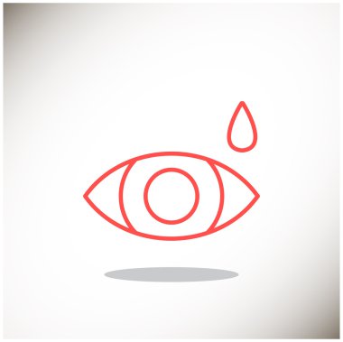 Basit simge göz damlası