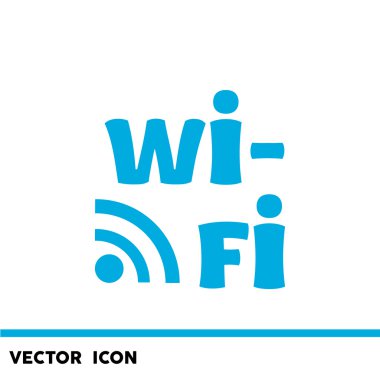 Wi-Fi yazıt dalgalar simgesiyle