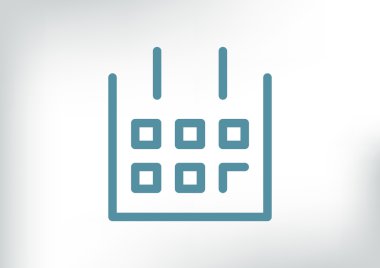 Takvim basit web simgesi yaprak