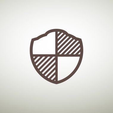 Basit kalkan web simgesi