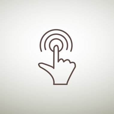 Dokunmatik ekran web simgesi