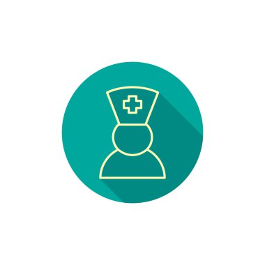 Hemşire siluet web simgesi