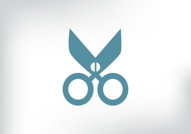 Makas basit web simgesi