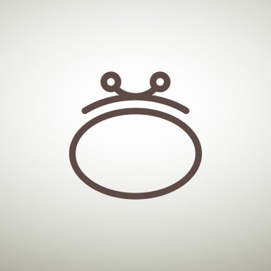 Basit cüzdan web simgesi