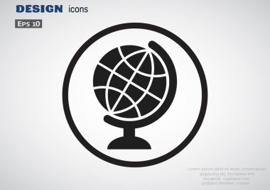 Basit küre web simgesi