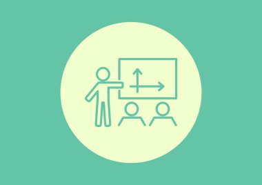 insanlar sunum basit simgesini