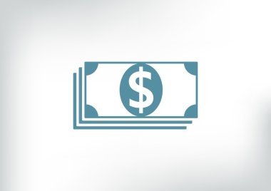 Dolar web simgesi yığını