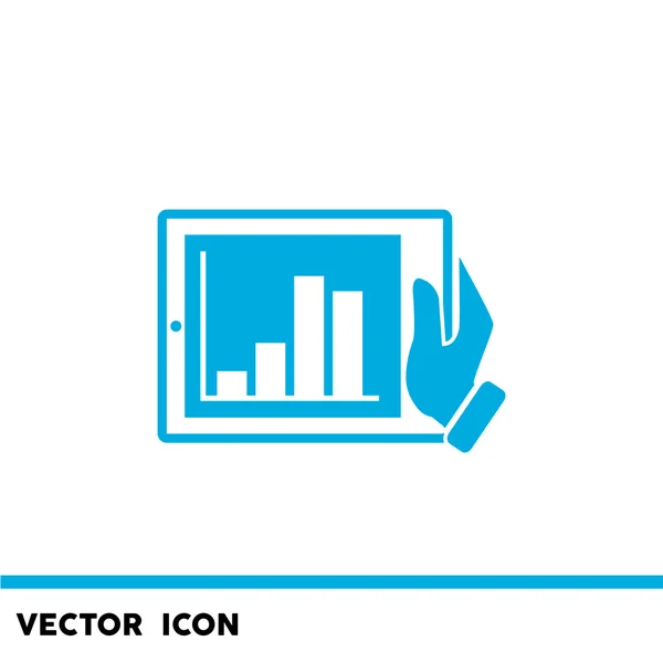 Tablet digitale semplice icona web — Vettoriale Stock