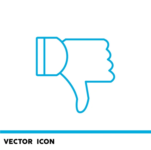 Thumb down gesture icon — Stock Vector